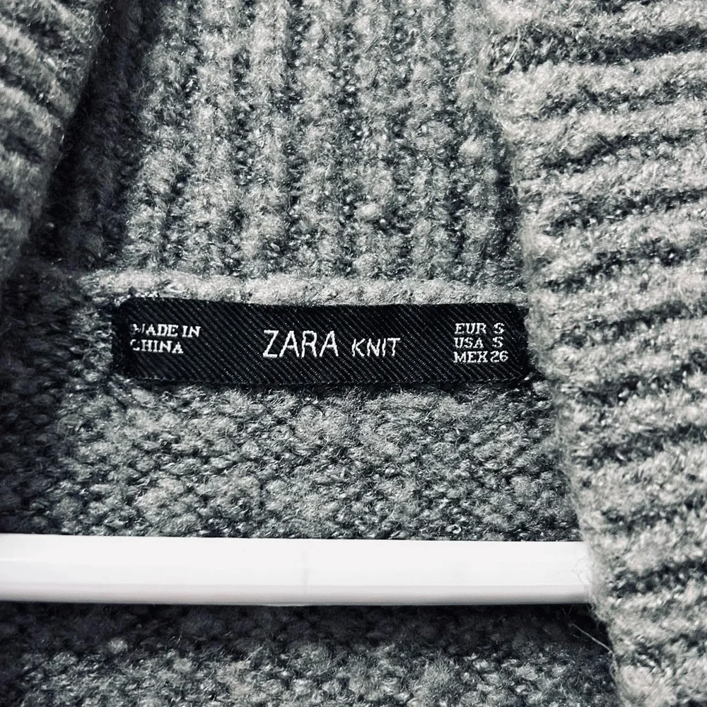 Zara Gray Cowl Neck Sweater - Picture 4 of 9